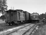 Inbound Train passes F-3 #200 Near Shops in July 1962